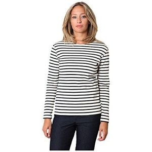 Armor-Lux - Lesconil - T-shirt - Marine - 100% Katoen, Lange Mouwen, Boothals, All-over Strepen
