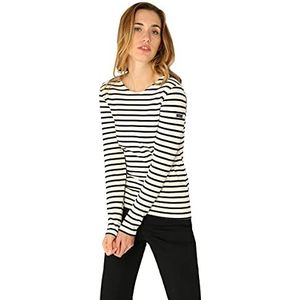 Armor-Lux - Lesconil - T-shirt - Marine - 100% Katoen, Lange Mouwen, Boothals, All-over Strepen