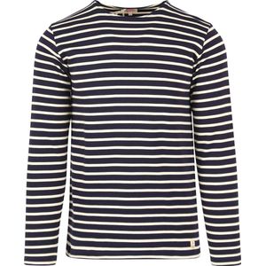 Armor-Lux - Houat - Pullover - Donkerblauw - 100% Katoen, Regular-Fit