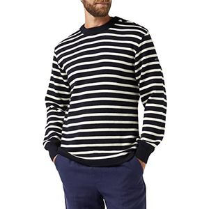 Armor Lux, Heren gestreepte trui ""Fouesnant"", Rich Navy/Nature, 4