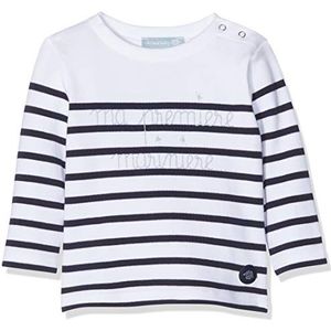 Armor Lux Uniseks baby T-shirt, wit (400 blanc/navire 400), 6 Maanden