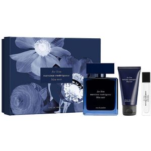 Narciso Rodriguez Bleu Noir Geschenkset 100ml EDP + 10ml EDP + 50ml Douchegel