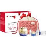 Shiseido Vital Perfection - Uplifting and Firming Cream 50ml + LiftDefine Serum 7ml + Overnight Firming Treatment 15ml + Eye Cream 3ml + BioPerformance Skin Filler Sample + Pouch