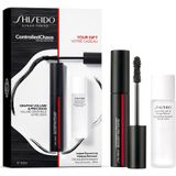 Shiseido - Controlled Chaos - Geschenkset - Zwart - Inclusief Mascara en Remover