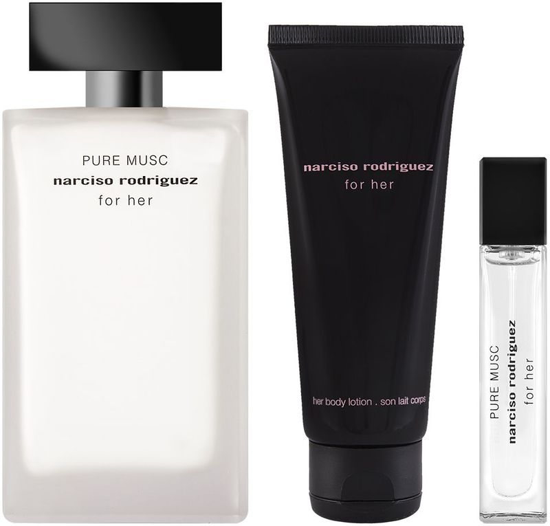 Narciso Rodriguez - Pure Musc - Geurset - 100ml EdP + 50ml Bodylotion + 10ml Purse Spray