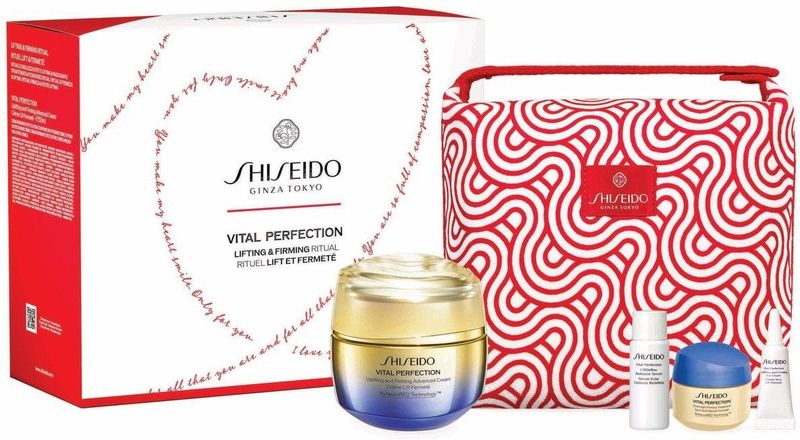 Shiseido - Vital Perfection - Gezichtsverzorgingsset - Dames - Inclusief Pouch