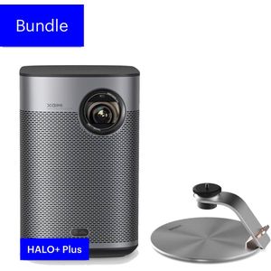 XGIMI Halo+ Smart Mini Beamer Bundel - Thuisbioscoop - met Harman Kardon speaker - X-Desktop Stand Pro - Portable Mini Beamer - Android TV - Google - Netflix Youtube Spotify