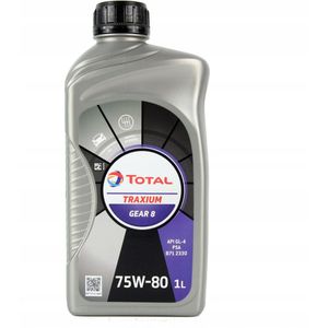 TotalEnergies - Traxium Gear 8 - Versnellingsbakolie - 1 Liter - SAE 75W-80 - API GL-4+