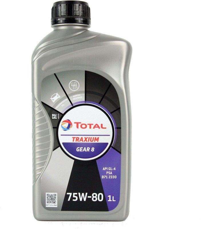 TotalEnergies - Traxium Gear 8 - Versnellingsbakolie - 1 Liter - SAE 75W-80 - API GL-4+