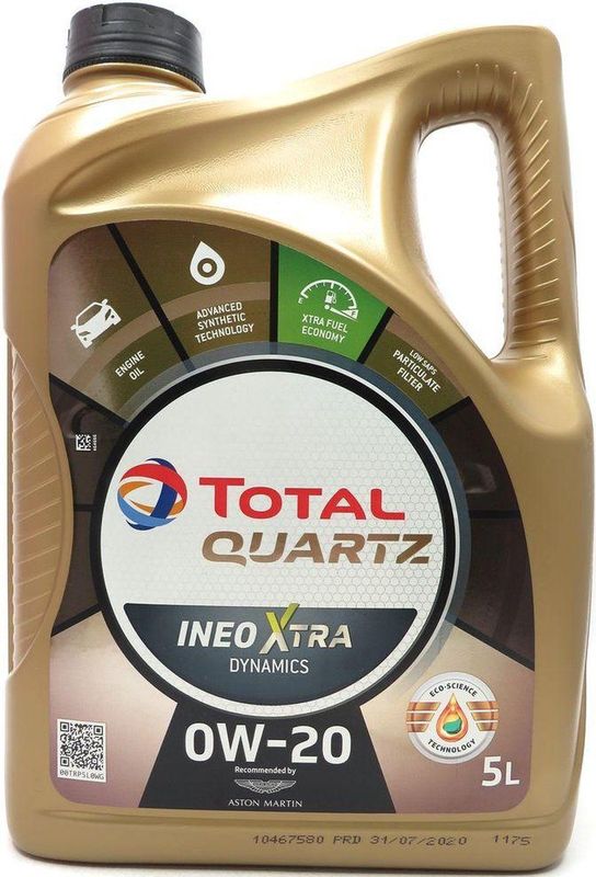 Total - Quartz Ineo XTRA Dynamics - Motorolie - 0W20 - 5 liter