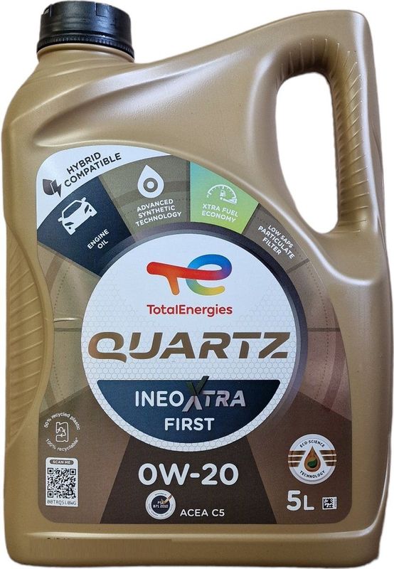 Total - Quartz Ineo Xtra First - Motorolie - 0W-20 - 5L