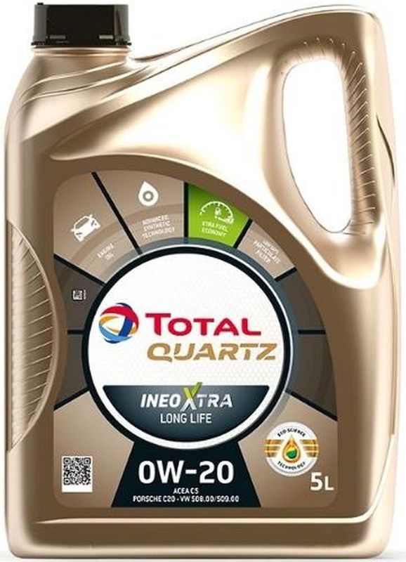 TOTAL - QUARTZ INEO XTRA LLIFE - Motorolie - 0W20 - Volledig Synthetisch