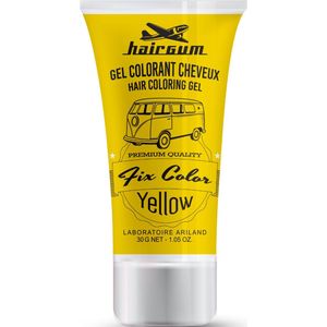 Non-permanent Colour Hairgum Fix Color Yellow Styling Gel (30 ml)