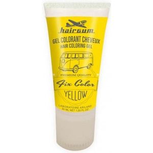 Non-permanent Colour Hairgum Fix Color Yellow Styling Gel (30 ml)