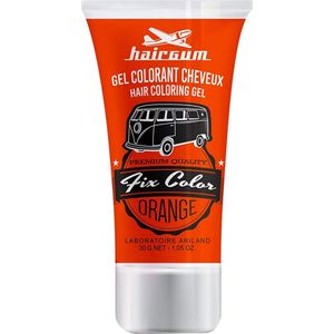 Niet-permanente kleur Hairgum Fix Color Styling Gel Oranje Orange 30 ml