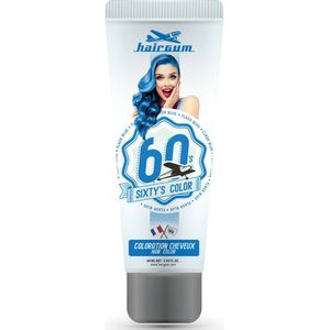 Semi-permanente kleurstof Hairgum Sixty's Color flash blue (60 ml)