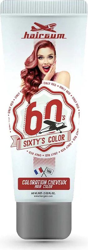 Semi-permanente kleurstof Hairgum Sixty's Color only (60 ml)