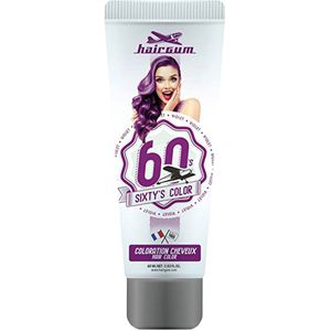 Semi-permanente kleurstof Hairgum Sixty's Color Paars (60 ml)