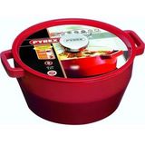 Pyrex  Slowcook Braadpan - Gietijzer - � 24 cm - 3.6 l - Rood