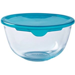Pyrex - Cook & Enjoy Mengkom met Deksel 2,3 liter - Transparant - Borosilicaatglas - Polypropyleen