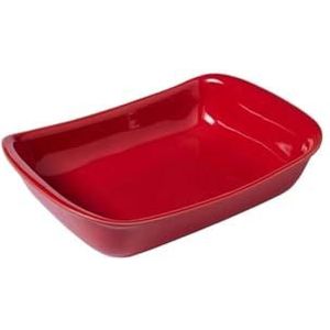 Pyrex - Supreme Ovenschaal Rechthoek 2,4 liter - Rood - Keramiek