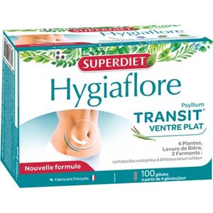 Superdiet Hygiaflore Transit Ventre Plat 100 Capsules