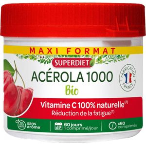 Superdiet Acerola 1000 Organic 60 Tabletten