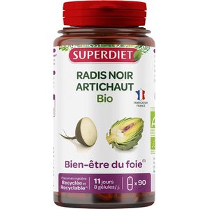 Superdiet Zwarte Radijs Artisjok Biologisch 90 Capsules