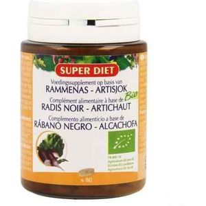 Superdiet - Rammenas-artisjok Bio Tabletten - 80 Stuks