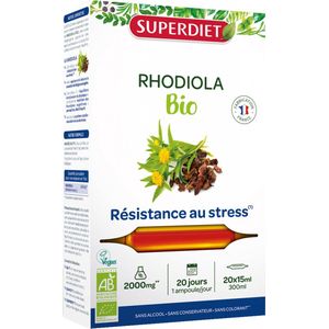 Superdiet Rhodiola Organic 20 Ampullen