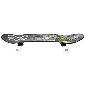 Skateboard, 28 inch (61,1 cm), composiet, design met metaaleffect, truck PP composiet, wielen van pvc 50 x 36 mm, kogellagers 608 ZZ