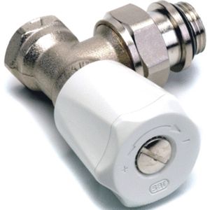 Comap - Radiatorkraan - Haaks - Vernikkeld - Dubbel Instelbaar