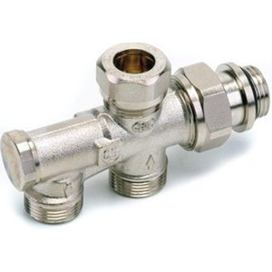 Comap - Onderblok - Zelfdichtend - 1 Pijps - M22 - Vernikkeld