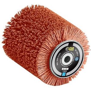 FARTOOLS - REX80 - Nylon Schuurborstel - Ø80mm - L100mm - Voor Reinigen van Hout, Metaal of Steen