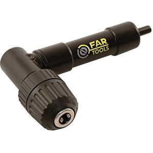 Fartools Adapter voor 90° hoekschroeven, snelspanboorhouder zonder sleutel 1,5-10 mm, compatibel met hout- en metaalboren, 360° draaibaar