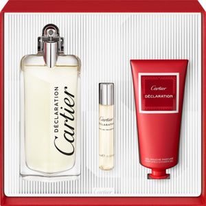 Cartier Herengeuren Déclaration Cadeauset Eau de Toilette Spray 100 ml + Purse Spray 10 ml + Shower Gel 100 ml