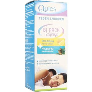 Quies Anti snurk Bipack Spray Neus 15ml + Mond 70ml