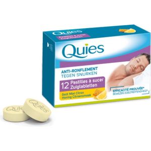 Anti-snurk tabletten, Honing en Citroen smaak, Quies