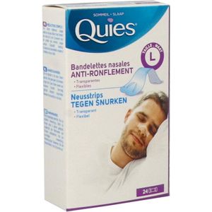 Quies - Neusstrips - Transparant - Medisch Hulpmiddel