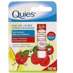 Quies - Lippenpflegestift - Himbeer - Voor Kinderen - 4,8 g