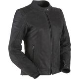 Furygan - Debbie - Leren Jas - Zwart - Buffel Leer