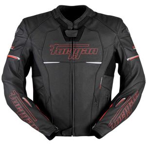 Furygan - Nitros - Motorjack - Zwart - Rundleer - Ergonomisch Ontwerp