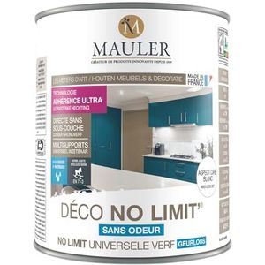 Witte verf, keuken, meubels, badkamer, multi-dragers (hout, metaal, PVC, geverfde en geverniste oppervlakken, zonder schuren) - Deco no limit' - wax look 2L5 MAULER