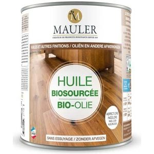 Biologische olie - voor parket, meubels en werkbladen - wax look taupegrijs 1L MAULER