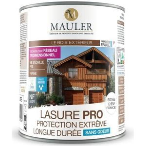 Lazuur - houtbescherming voor buiten - UV- en weerbescherming - lange duur satijn donkere eik 2L5 MAULER