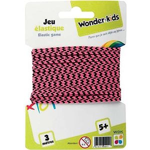 Wonderkids A0100427 Elastisch 3M-spel, elastisch van 3 m, elastisch van 3 m, spelregels op de achterkant van het pakket, ga een beetje gymnastiek