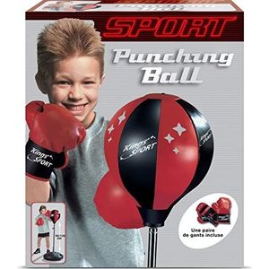 Zonder het merk Punching Ball Jeugd, uniseks, rood en zwart, niet van toepassing.