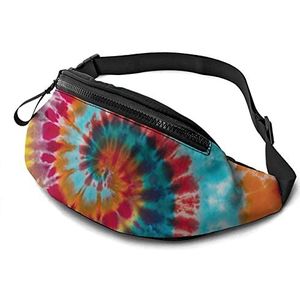 Heuptas Kleurrijke Tie Dye Travel Pack Premium Lichtgewicht Taille Pack Tas voor Running Party Buiten 14X35cm, Heuptas 28, 14x35cm