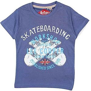 Lee Cooper T-shirt voor jongens, Blauw, 6 Jaren