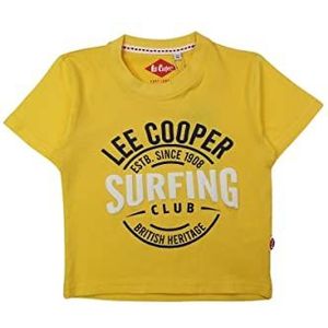 Lee Cooper Glc1079 Tmc S2 T-shirt voor jongens, Geel.